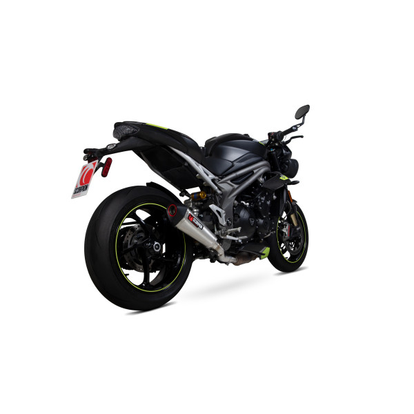 Scorpion Exhaust Triumph Speed Triple R / Speed Triple S / Speed Triple RS 2018 - 2020 Serket Taper Slip-on Brushed Stainless Steel Sleeve